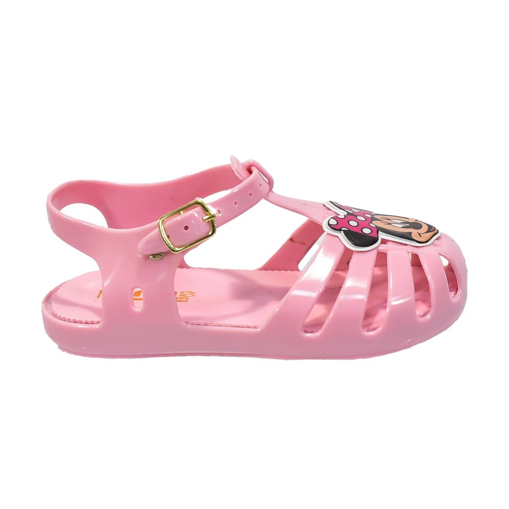 Sandália Baby Minnie Mouse Confortável Para Bebê Linda e Confortável
