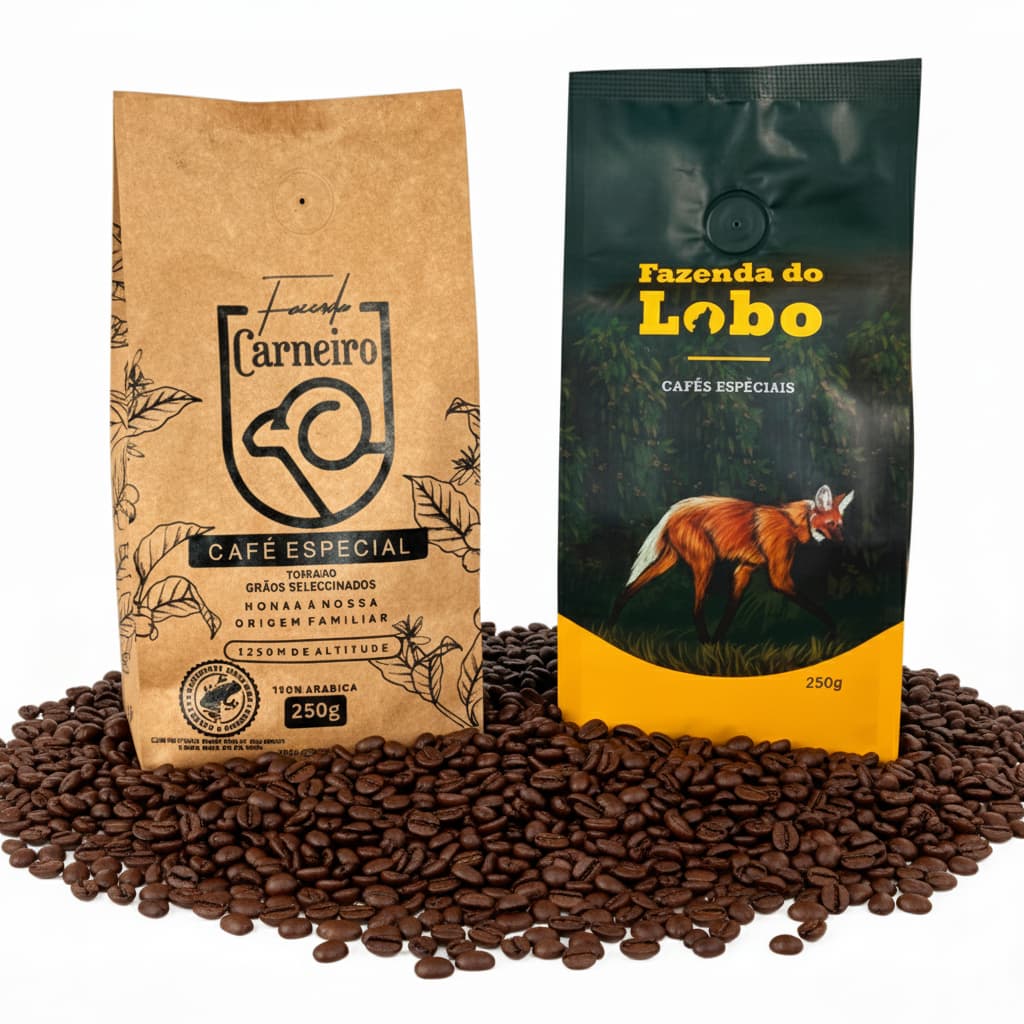 Kit Café Especial +84 Pts Sul de Minas Gerais 2x 250g Em Grãos 100% Arábica Degustação