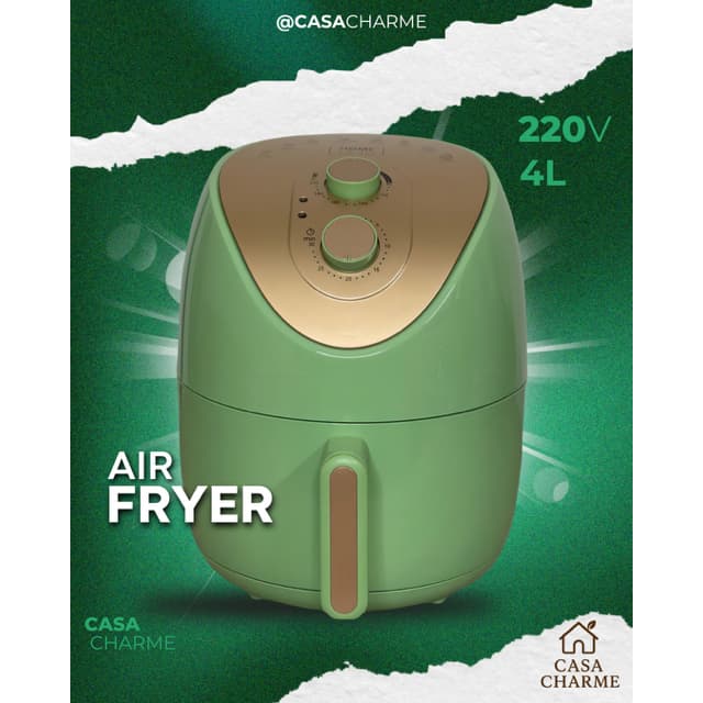 Fritadeira Air Fryer 127V ou 220V  4L tomada| Sem Óleo| Alta potência |Timer |Frete grátis