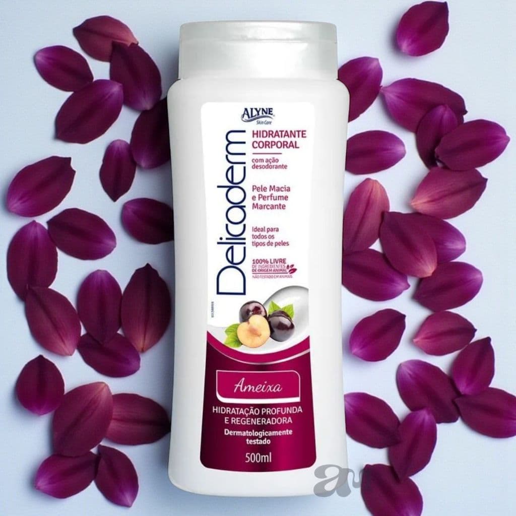 Hidratante Corporal Alyne Delicaderm Ameixa 500ml – Hidratação Profunda & Ação Desodorante