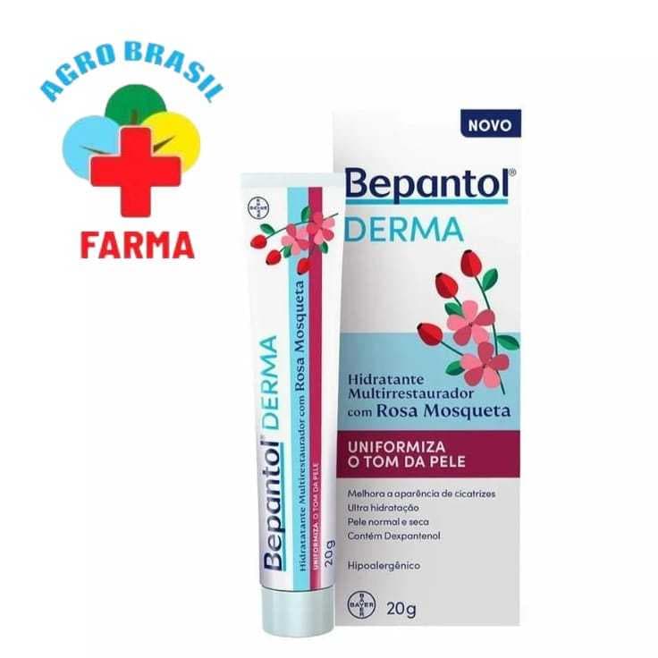 Bepantol Derma Toque Seco Rosa Mosqueta 20g Creme Hidratante Facial
