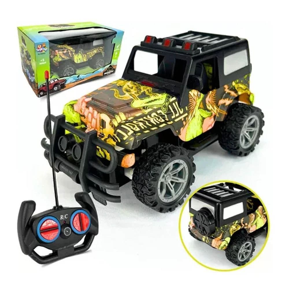 Carrinho Jeep Controle Remoto Carro Grande Off Road Cor Sortido Personagem Jipe -4452