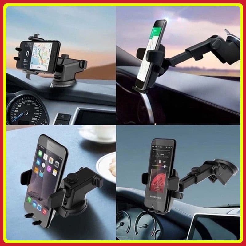 Suporte de Celular GPS Carro Resistente Ajuste Rotação 360 Base