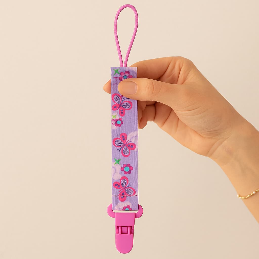 Prendedor Clipe De Chupeta Bico Para Bebê Baby / Menino E Menina Prático e Seguro Design Unissex
