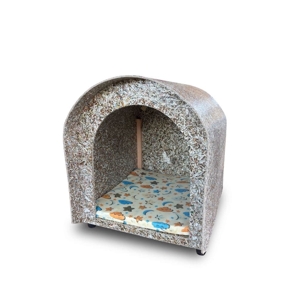 Casinha casa de cachorro ecológica reciclável para pet modelo iglu Nº 2 3 4 5 Com ou sem Colchonete