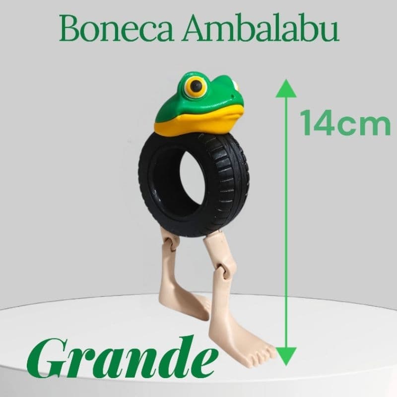 Boneca articulada Ambalabu meme italiano Brainrot.