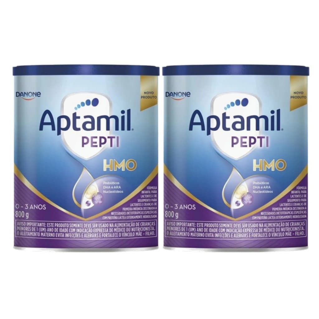 2 Fórmula Infantil Aptamil Pepti 800g Kit