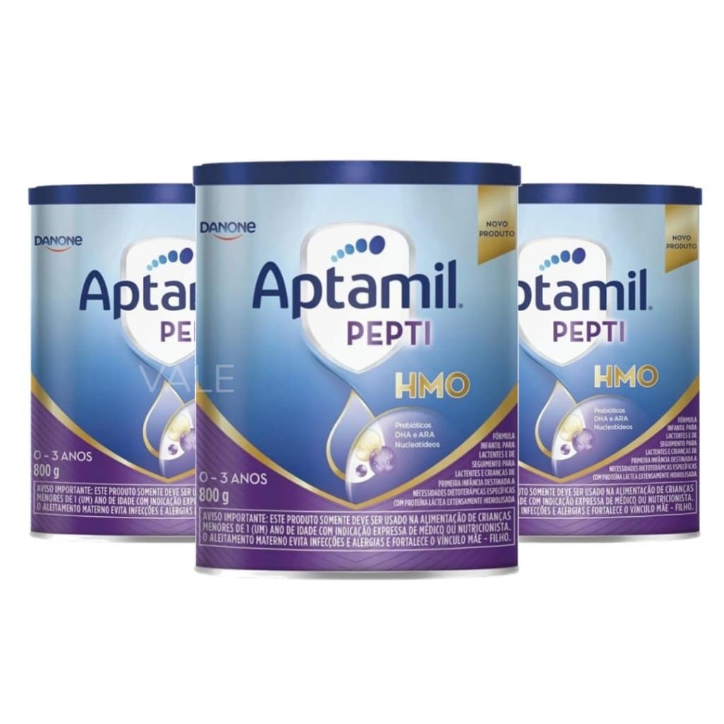 3 Fórmula infantil Aptamil Pepti 800g Kit