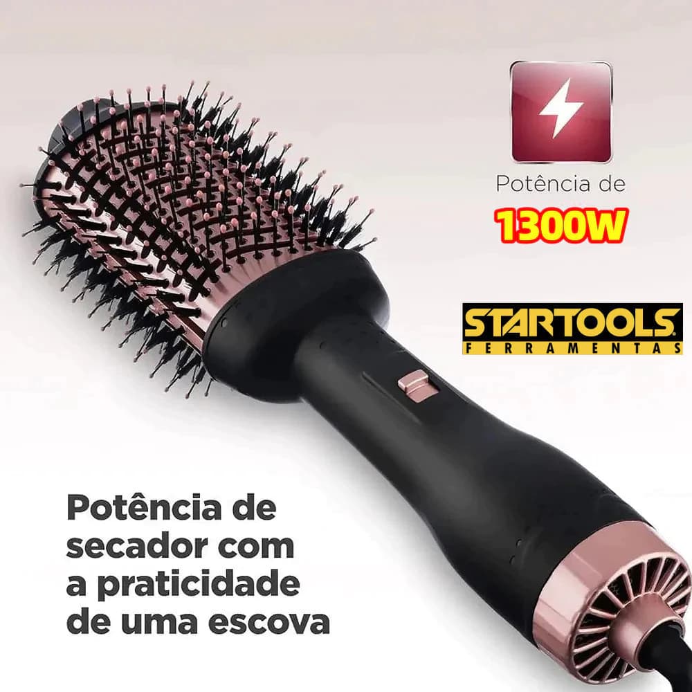 Escova Secadora de Cabelo Profissional Bivolt 1300W Anti queimadura Leveza Profissional