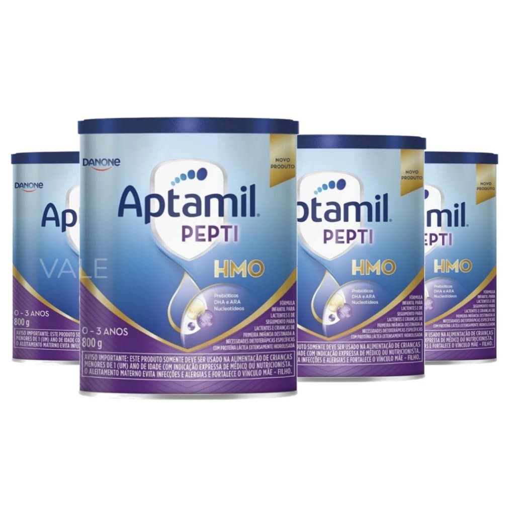 4 Fórmula Infantil Aptamil Pepti 800g Kit