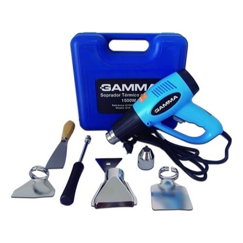 Soprador Térmico Gamma G1935K Maleta + Kit Bicos Completo 2000W 220V/1500W 127V