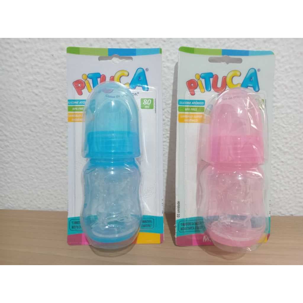 Mamadeira 80 Ml bico redondo de silicone