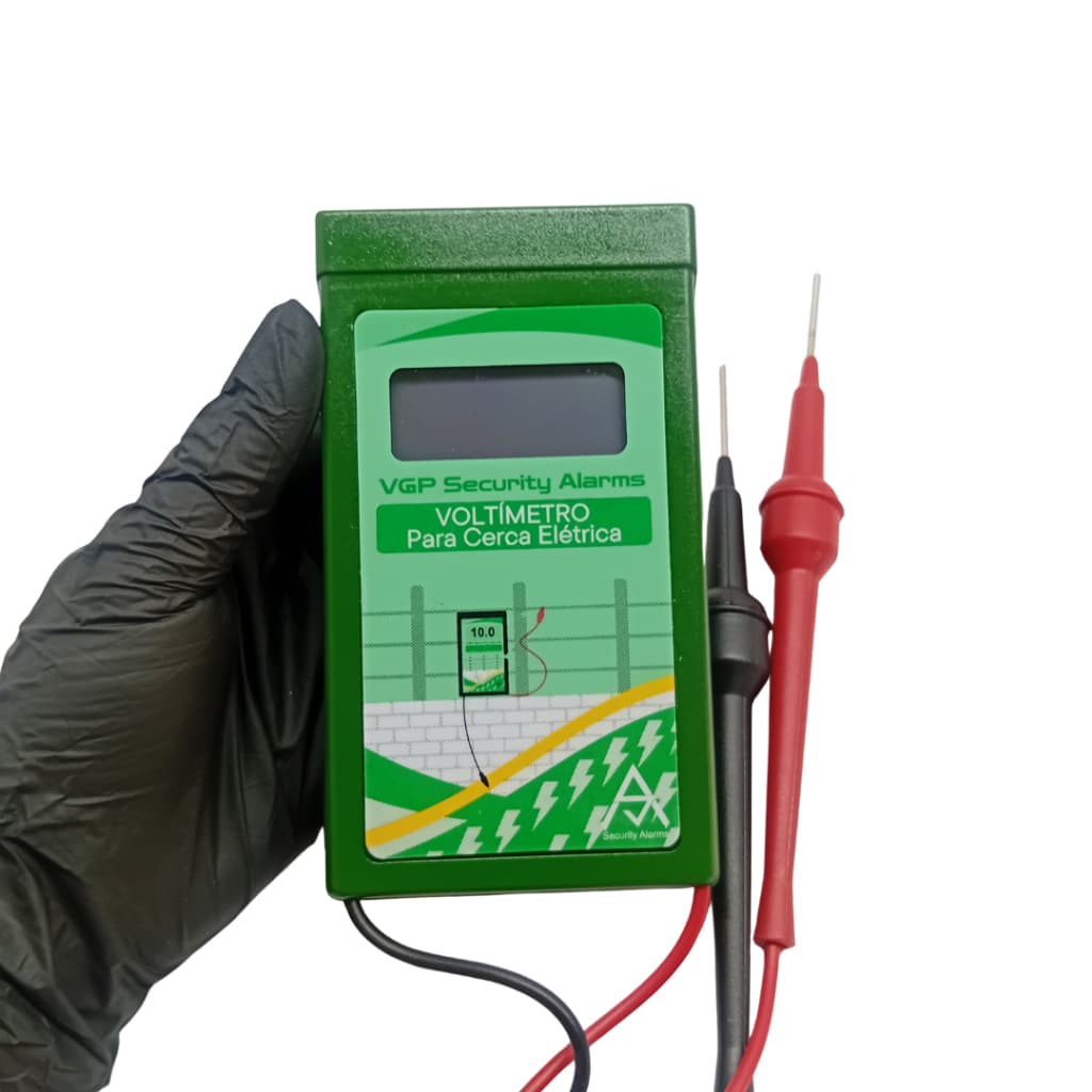 Voltimetro  para medir cerca elétrica digital - mede até 20mil volts -display automático - verde