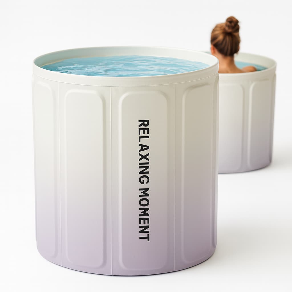 Banheira de Gelo Crioterapia Portatil ou Spa Ofuro Relaxamento Dobravel 200 Litros