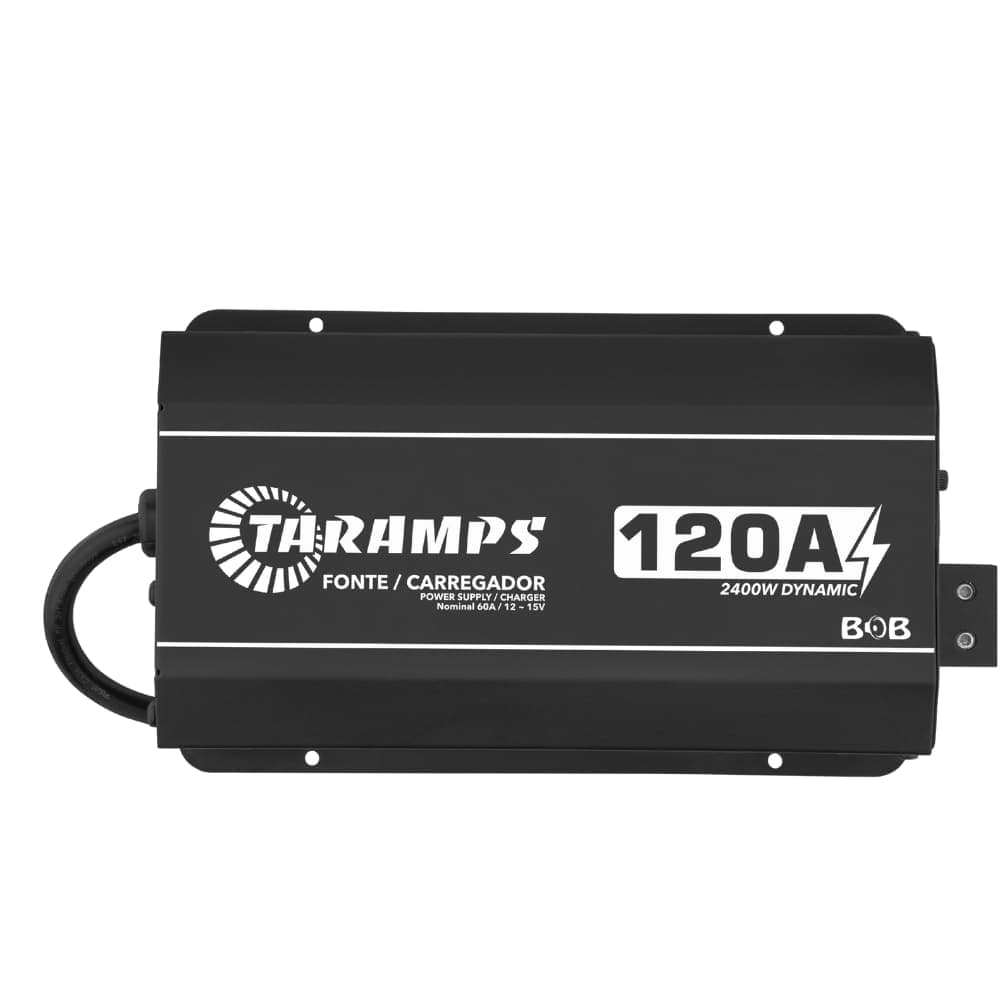 Fonte Carregador Taramps Bob 120A Dinâmicos e 60A Nominal Para Caixa Bob 12v 1200w Bivolt