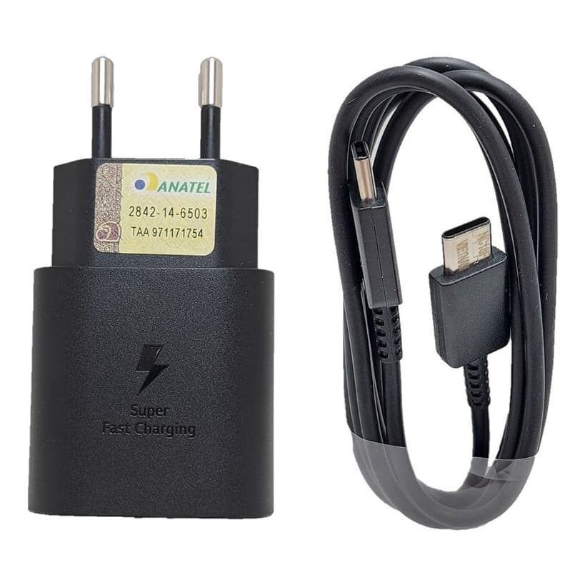 Carregador Samsung 45W Turbo Galaxy S24 Ultra – Rápido Entrada Tipo-C