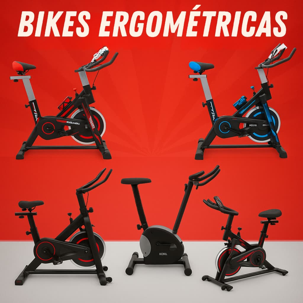 Bicicleta Ergométrica Profissional com Regulagem Fitness Academia Exercícios Spinning