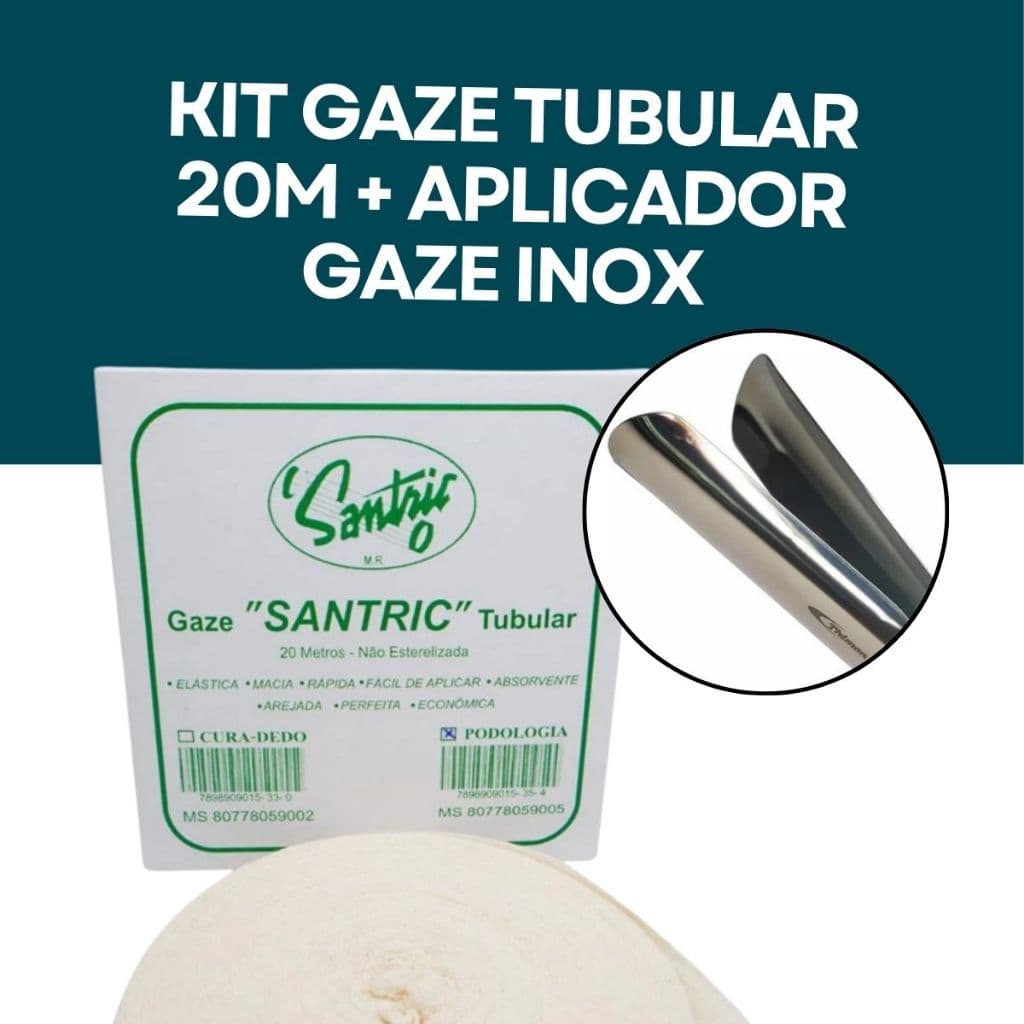 Kit Gaze Tubular 20m + Aplicador Gaze