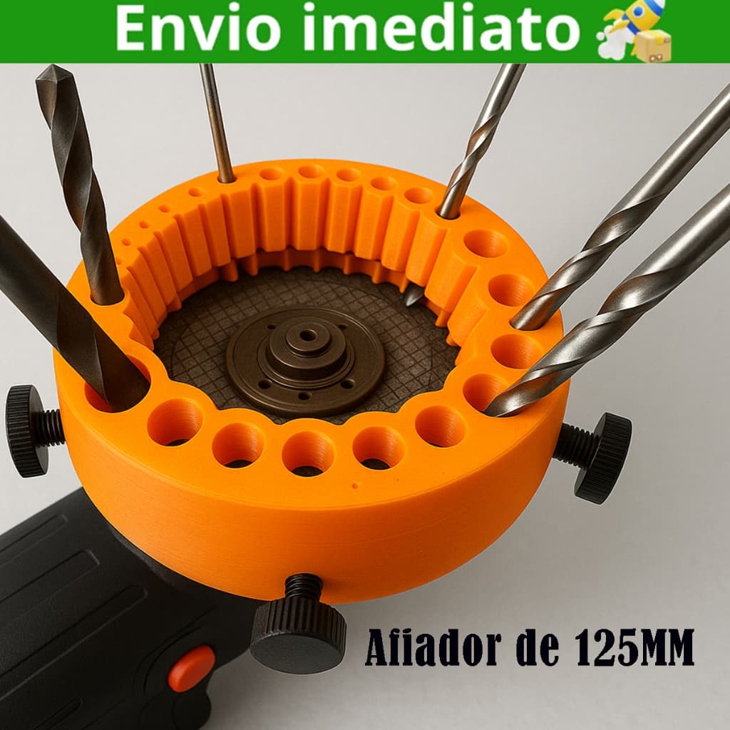 Gabarito Afiador de Broca em Esmerilhadeira 5" | Disco de 125 mm