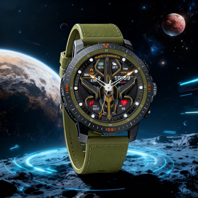 Relógio Smartwatch masculino AINUO N8 relógio inteligente esportivo monitoramento Nfc Android iOS