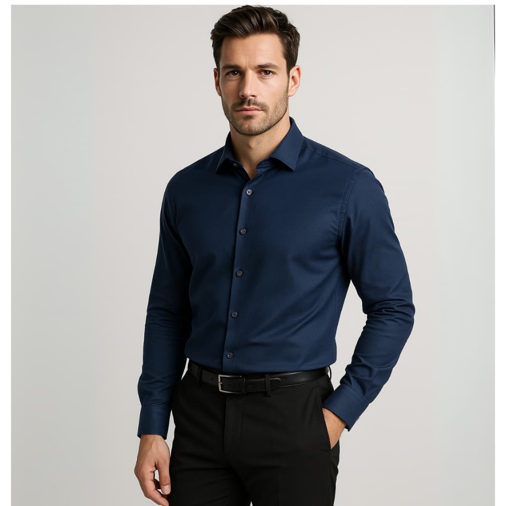 Camisa Social Masculina Manga Longa Slim Luxo Premium