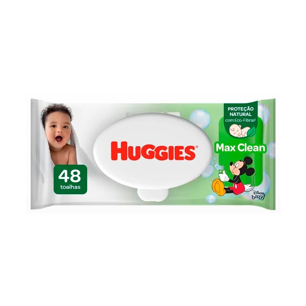 Lenços Umedecidos Huggies Classic com 48 Unidades