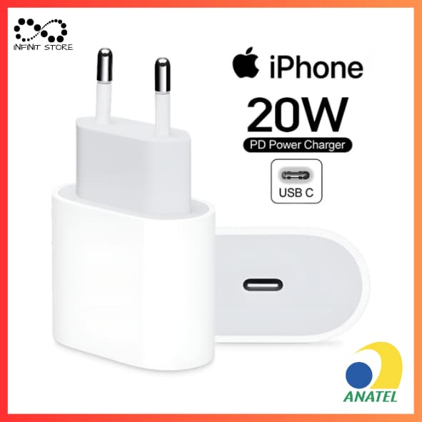 Fonte Carregador 20W/35W Rápido USB Cabo Tipo C Para Iphone