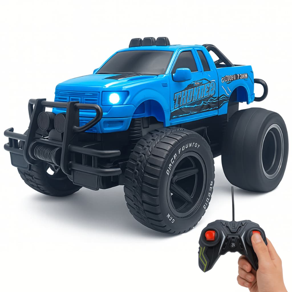 Carrinho Controle Remoto Jeep 4x4 Luz Movimento Infantil Brinquedo Realista Caminhonete Presente