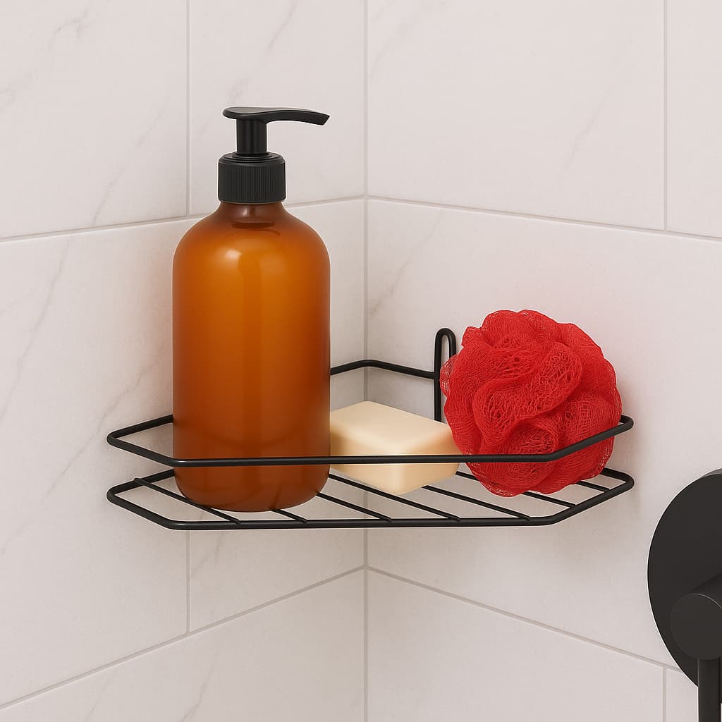 Prateleira Suporte Para Parede Banheiro Cozinha Lavanderia Shampoo e Sabonete