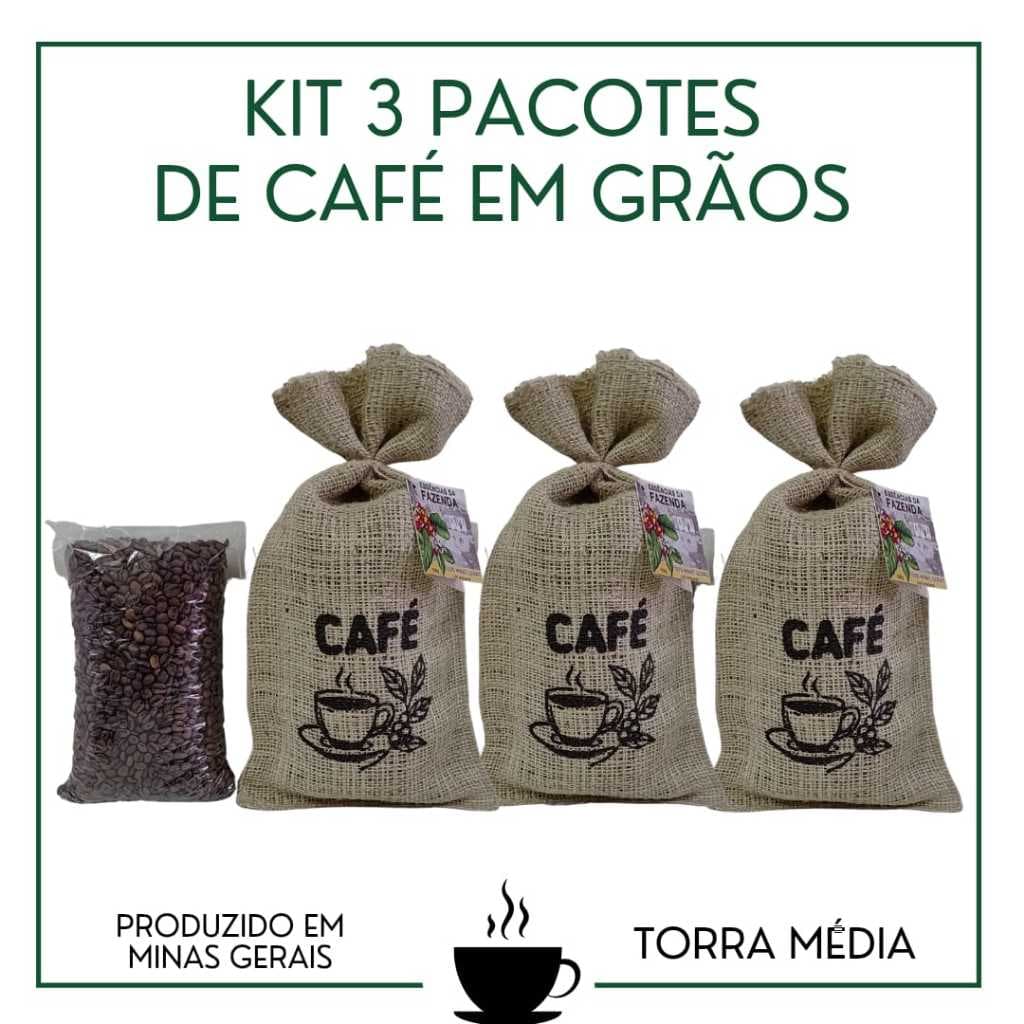 Café Arabica Em Grãos Torra Média 500grs Torrado Artesanal Sul De Minas