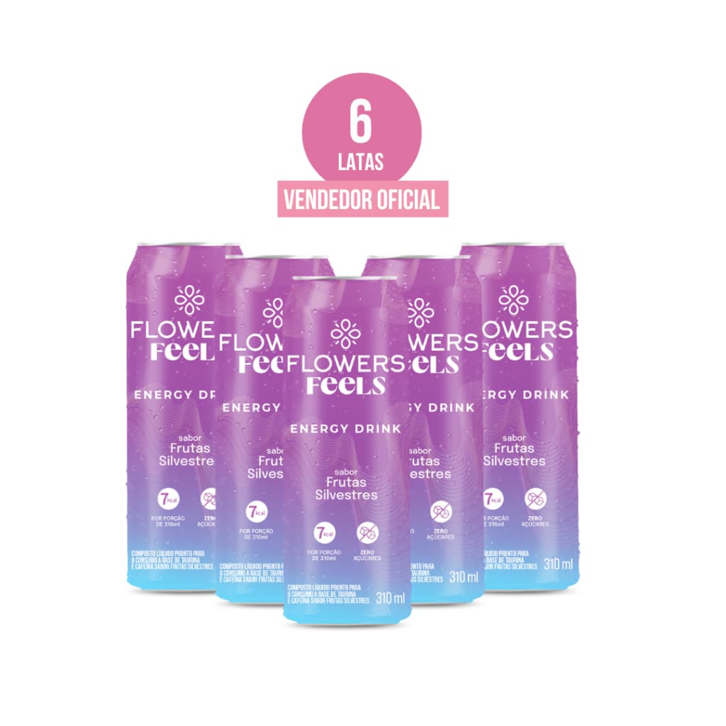 Energético Frutas Silvestres Flowers Feels 310ml (6 latas)