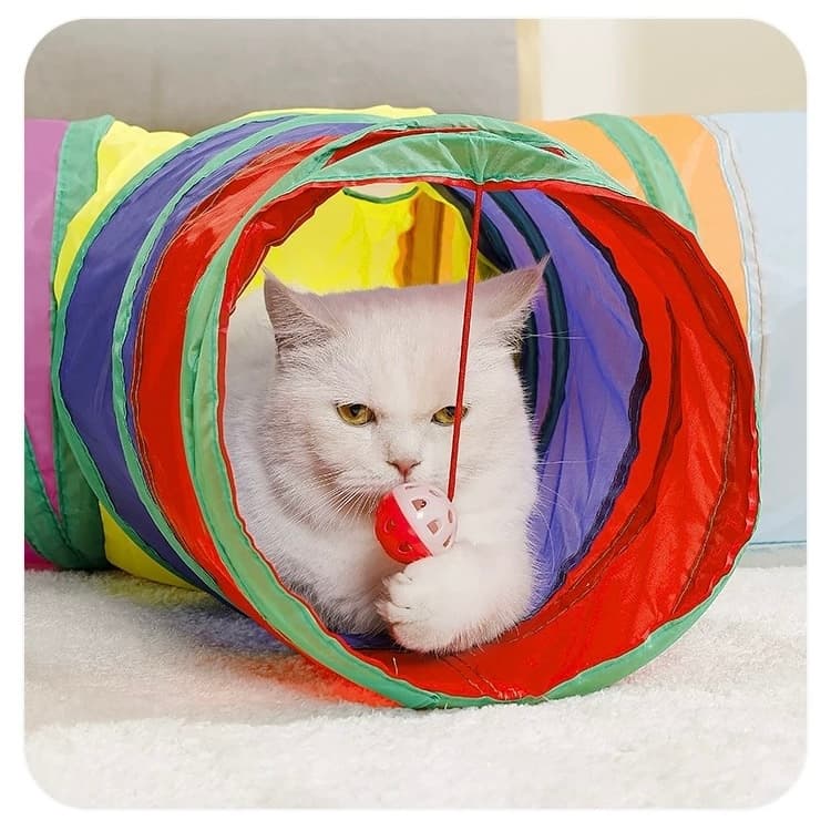 Brinquedo Para Pets Túnel Labirinto Para Gatos Cães Colorido