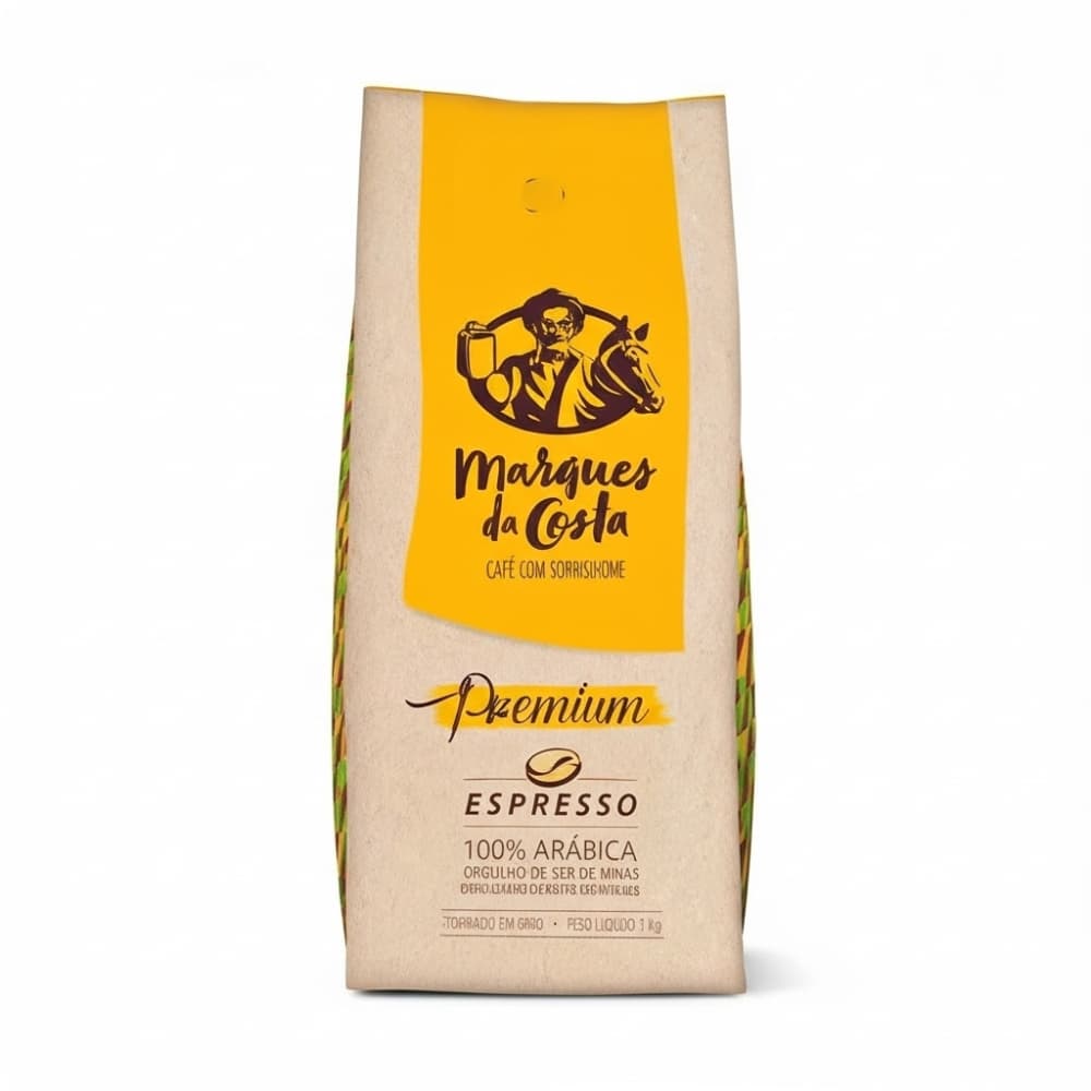 Café em Grãos 1kg Espresso Especial  100% Arábica Premium Marques Da Costa
