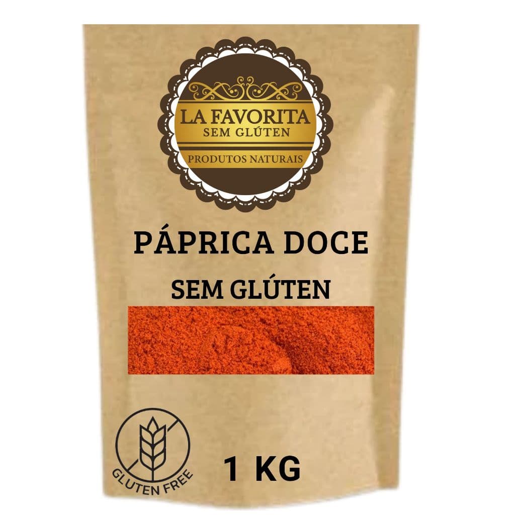 Páprica Doce 1 KG - Sem Glúten - tempero condimento especiarias