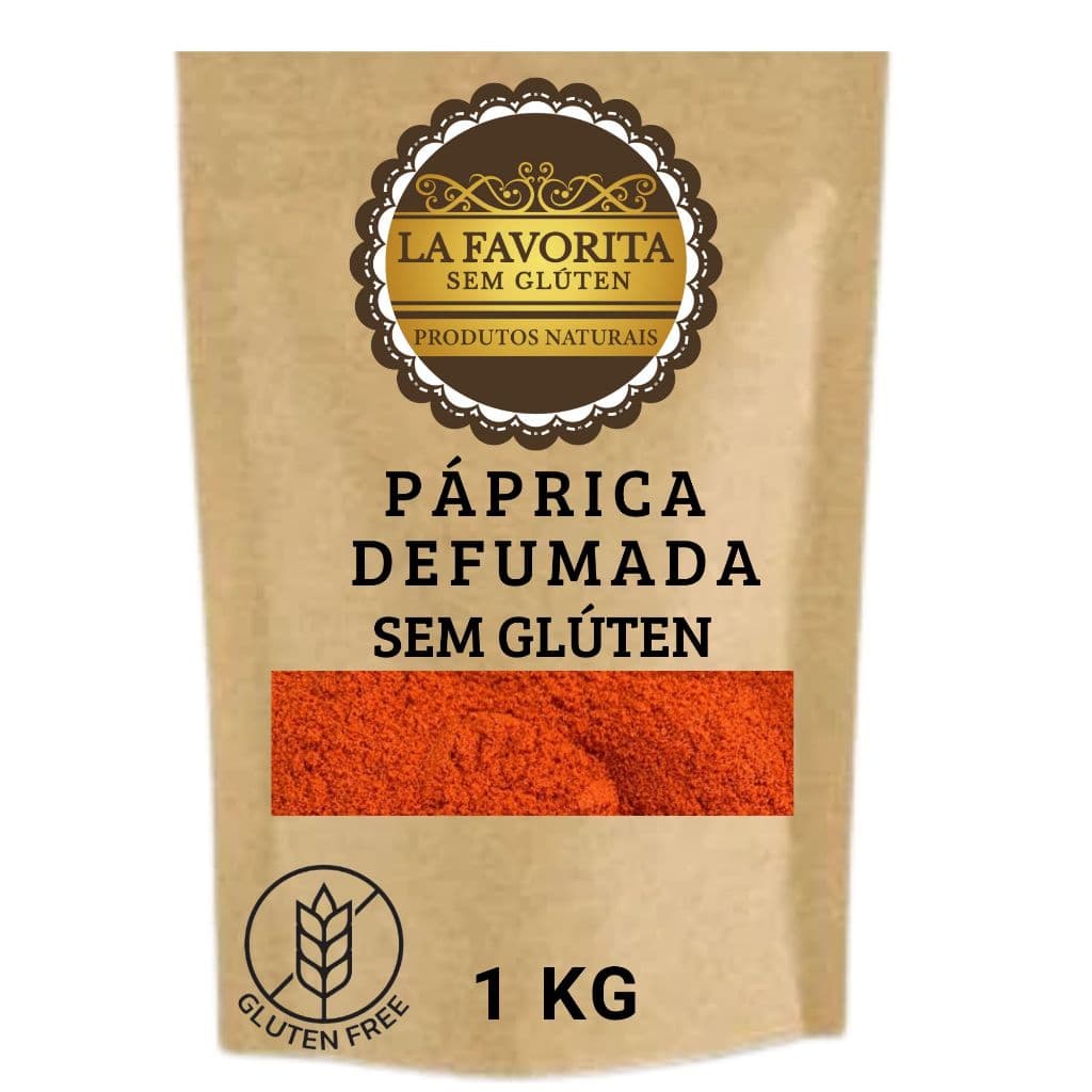 Páprica Defumada Sem Glúten 1 KG - Tempero condimento especiarias