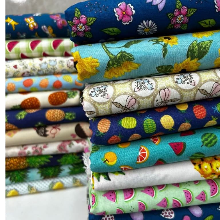 Tricoline Tecido 100% Algodão  Estampado Diversos ara Patchworks, Decoração, Artesanato, Vestido.