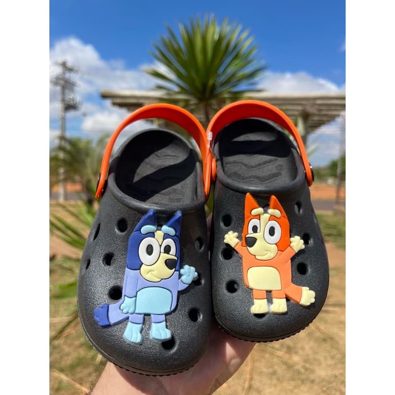 Calçado infantil Babcuhe novidade com personagem desenho Bluey e Bingo super confortável e macio