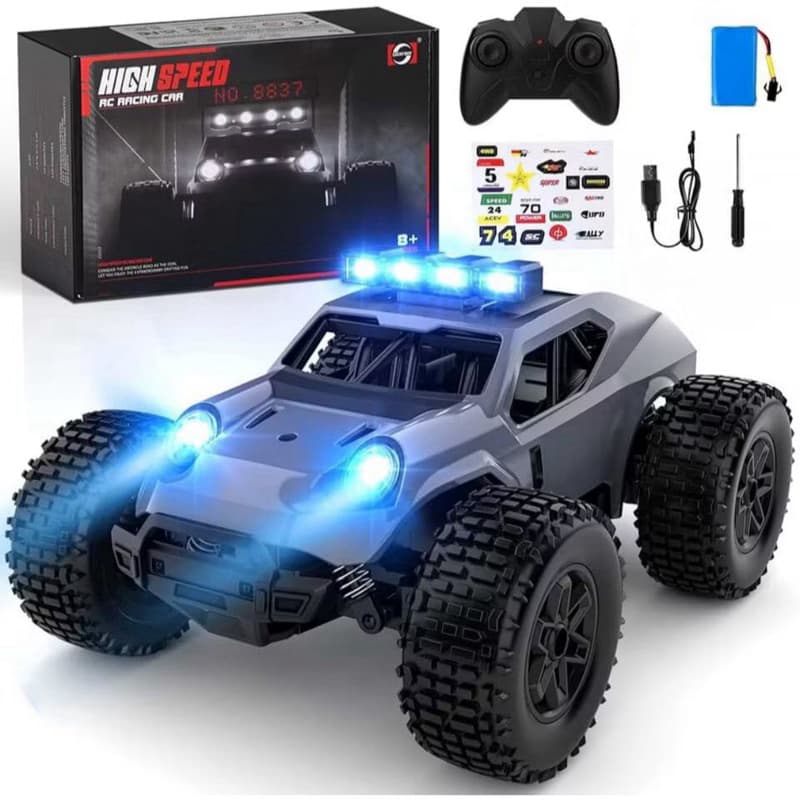 Carrinho de Controle Remoto Drift 4x4 Off-road Terra Veloz Crawler Brinquedo Menino Alto Corrid