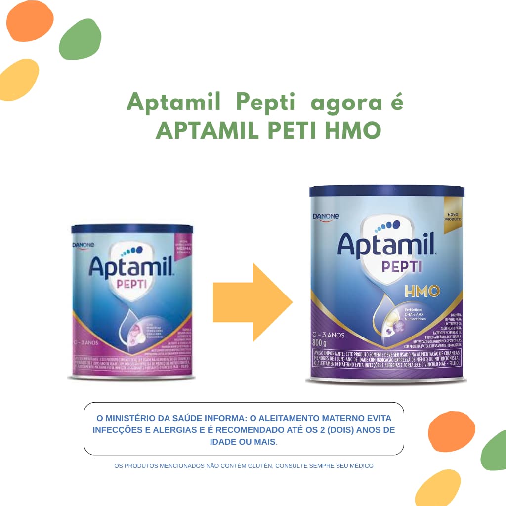 Fórmula Infantil: Aptamil Pepti HMO 800g - 0-3 anos