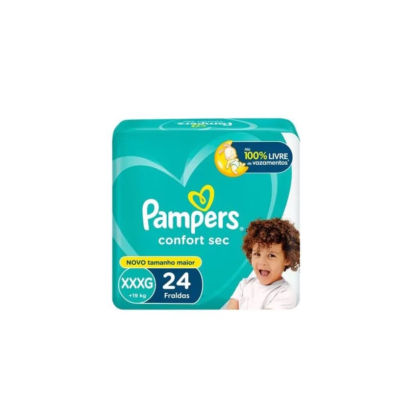 Fralda Pampers Comfort Sec XXXG 24 Unidades