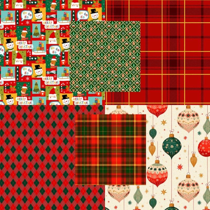Tecido Tricoline Natal 100% Algodão | Estampas Exclusivas | Patchwork e Artesanato