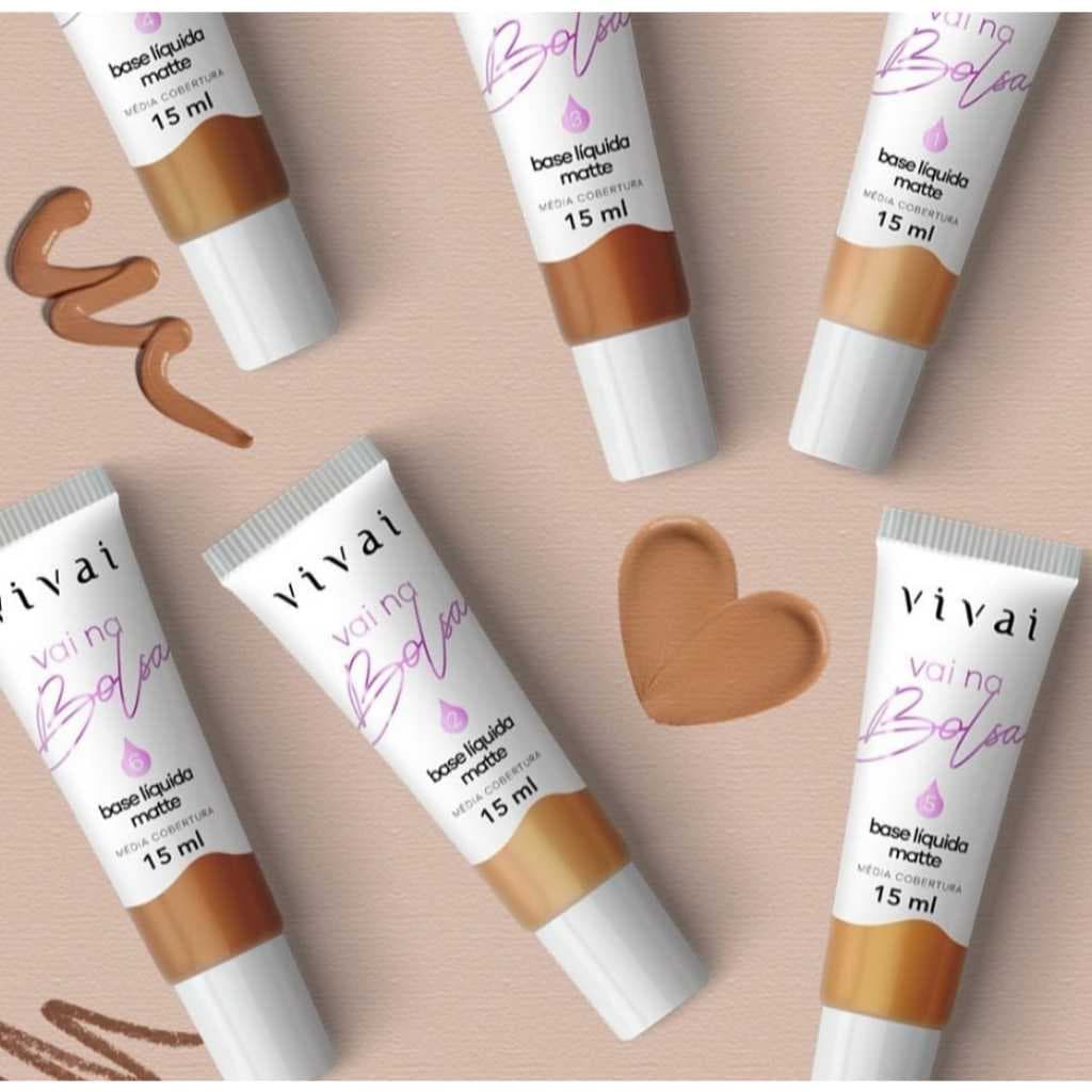 Base liquida Matte Facial Vai na Bolsa Vivai