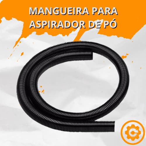 3 Metros Mangueira Aspirador Preta Electrolux Wap Karcher 32mm
