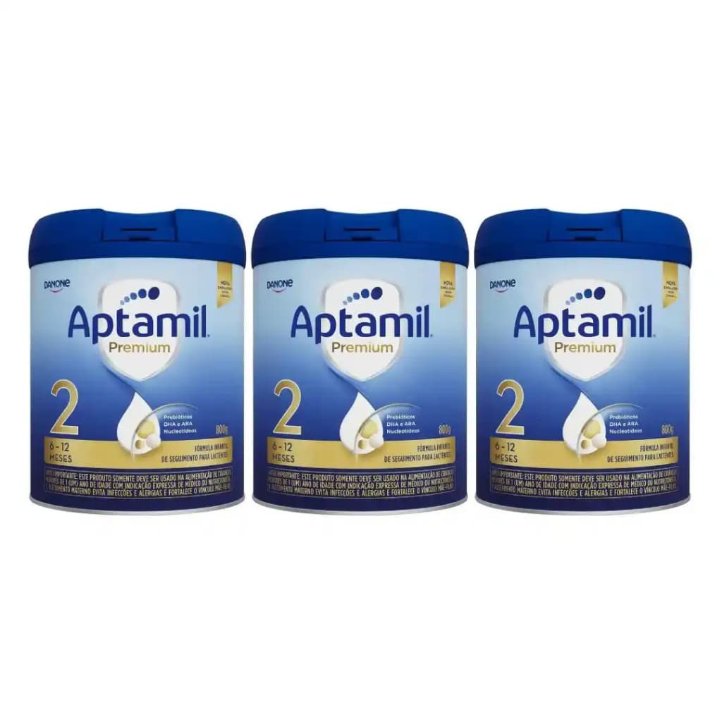 Kit 3 APTAMIL PREMIUM 2 - 800G Fórmula Infantil