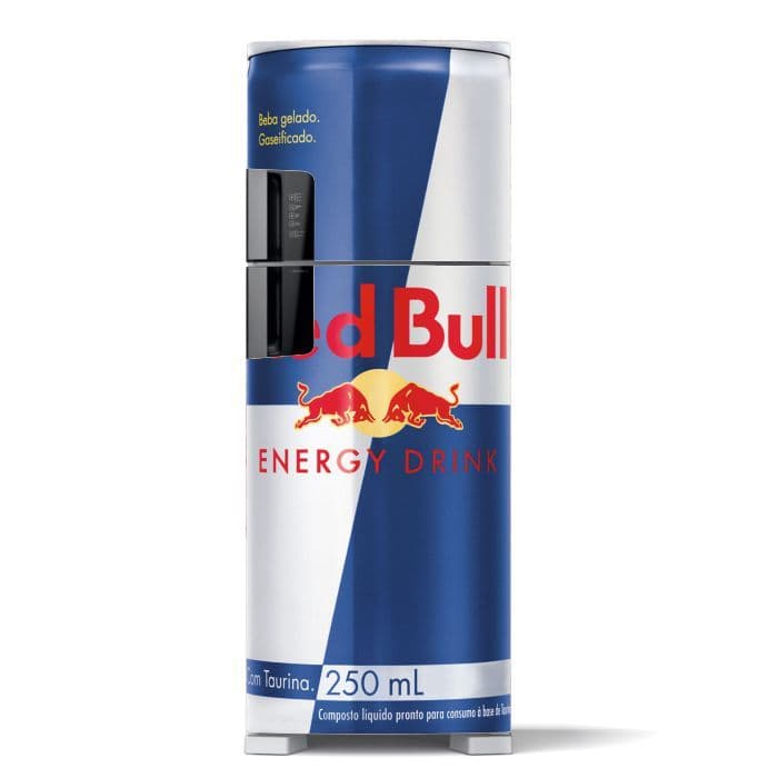 ADESIVO PORTA DE GELADEIRA RED BULL BEBIDA ENERGÉTICO - ADESIVO AUTOCOLANTE - CASA DECORAÇÃO
