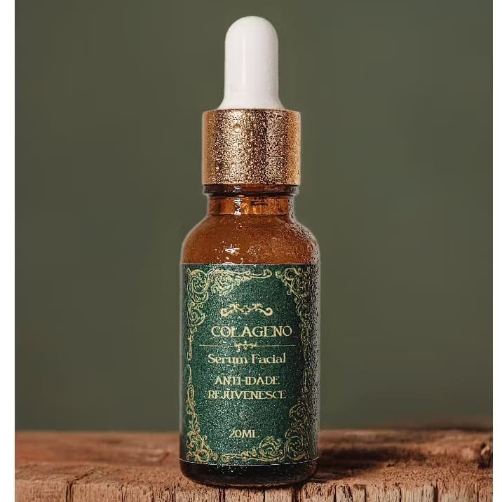 Skin Care Anti-Idade Sérum Facial de Colágeno Hidrolisado Suaviza Linhas de Expressão Devolve Elasticidade e Firmeza