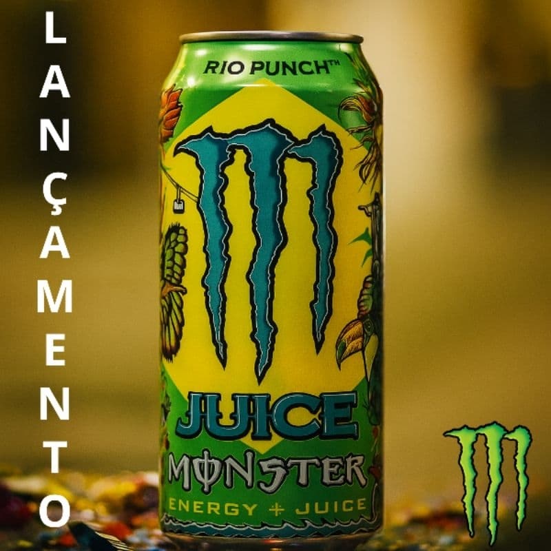 Energético Monster Energy Juice Rio Punch 473ml – Lançamento 2025