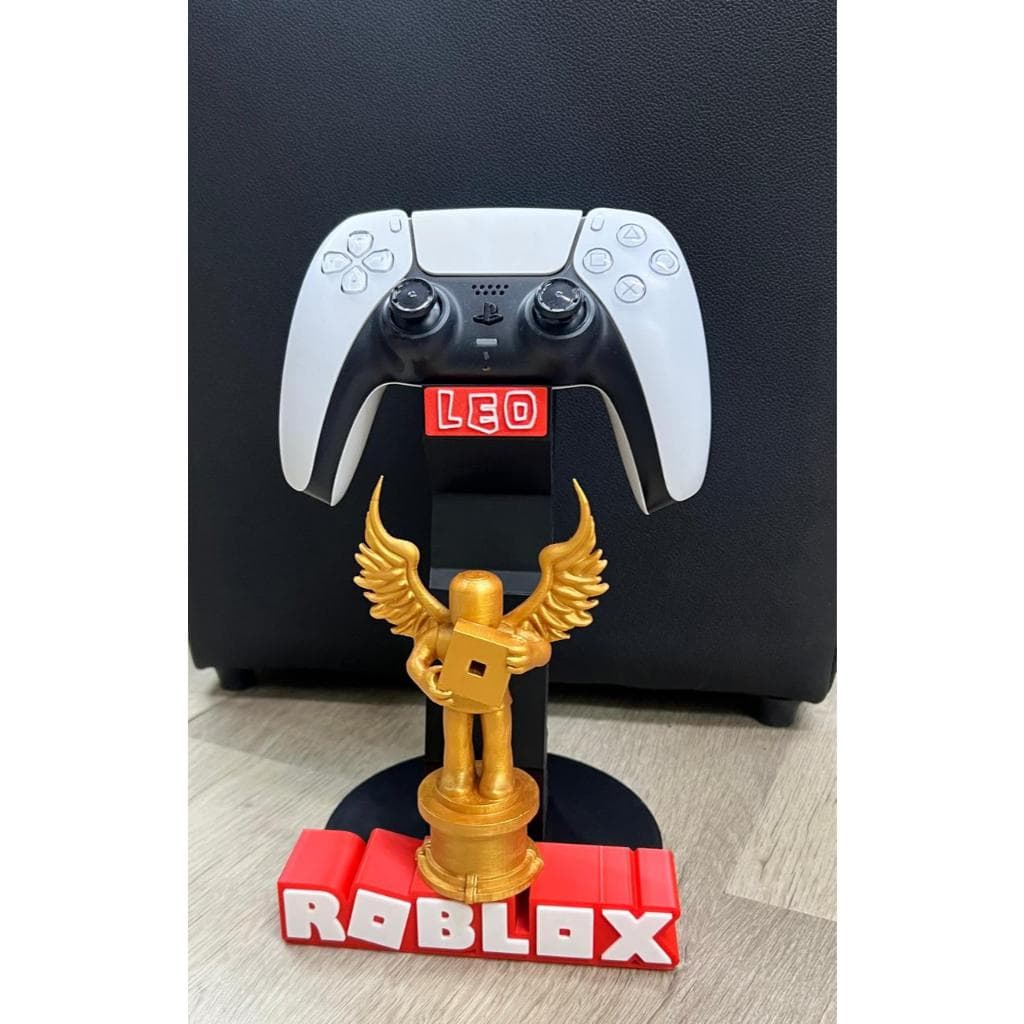 Suporte Roblox para controle de Videogame Xbox ou PS5 - Personalizado com nome - Suporta um controle e um headset