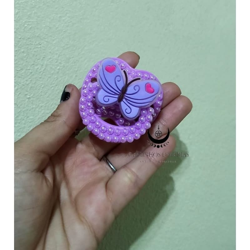 chupeta erê menina\ chupeta erê borboleta \ chupeta Ibeji