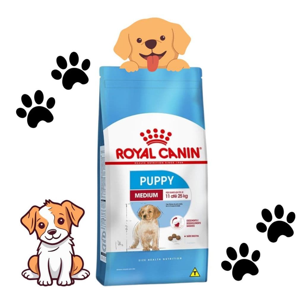 Ração Para Cachorros Filhotes Médios Medium Puppy 12kg Royal Canin
